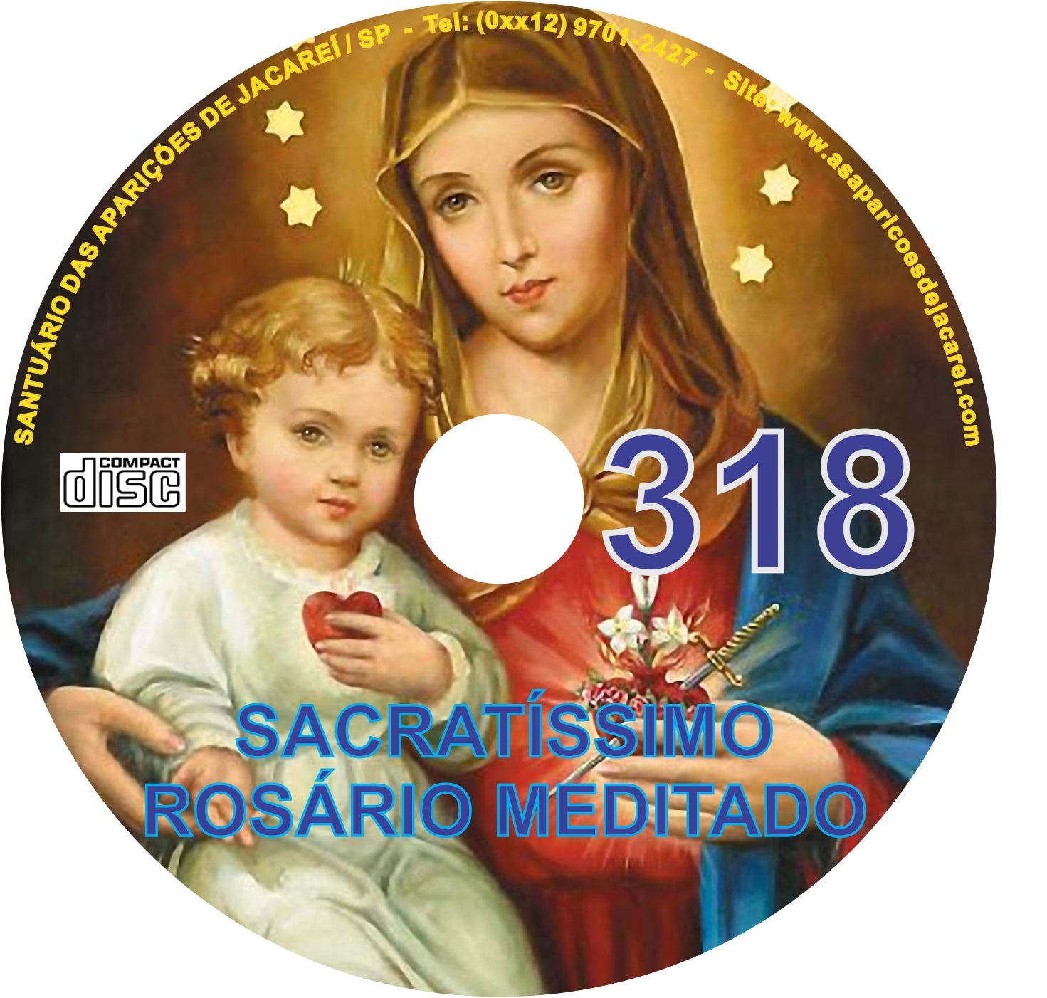 CD Rosário Meditado 318 CD Rosário Meditado 318